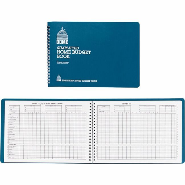 Dome Publishing Book Budget Home 64PG Teal DOM840