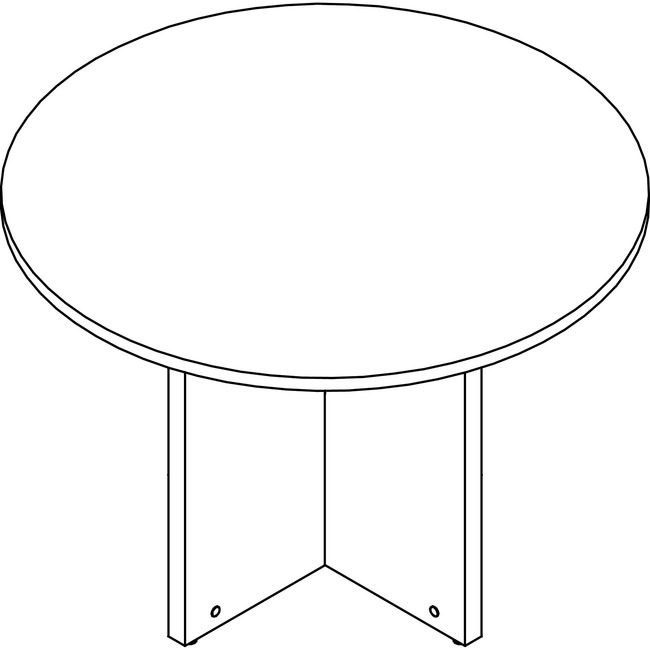 Lorell Table Conf 42 Round Ge LLRPT42RGE