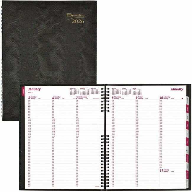 Dominion Blueline, Inc. Schneider Vizz Planner Weekly 11X8 Black REDCB950CBLK