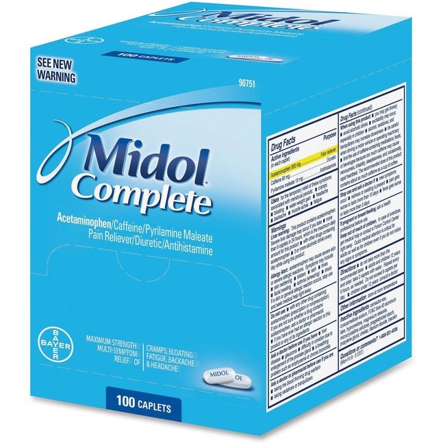 Westcott / Acme United Acme United Corporation Westcott / Medicine Midol 100/BX ACM90751