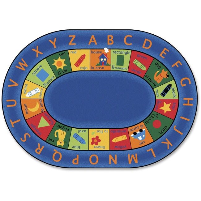 Carpets for Kids Rug Bilingl 83"X118" Oval CPT9508