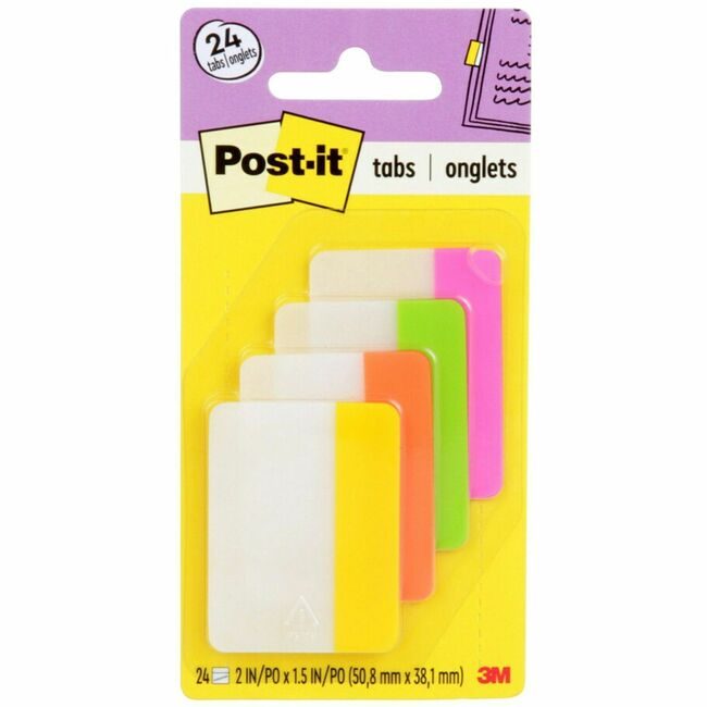 3M Company Tabs Post-It Solid 2" Brite MMM686-PLOY
