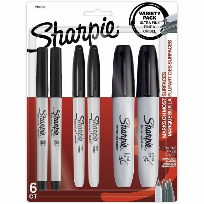 Sharpie / Expo / Prismacolor / Sanford Newell Brands / Sanford Sharpie / Expo / Prismacolor / Marker Shrp Fn/Uf/Ch Black 6 Count SAN2135318