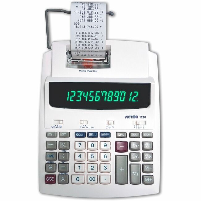 Victor Technology Calc Thermal Print 12DIGIT VCT1226