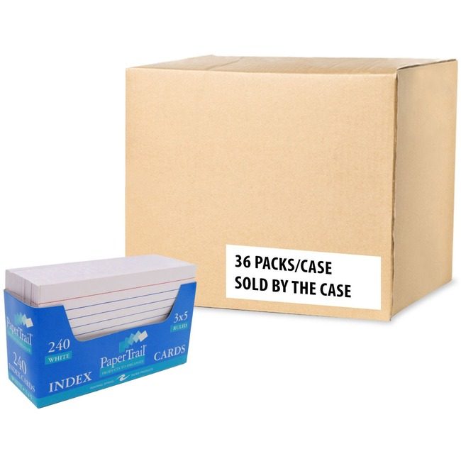 Roaring Spring Paper Products Trayed Index Cards White 3X5 ROA28031CS