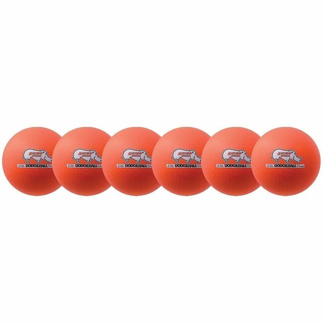 Champion Sports Dodgeball Foam Neonorange CSIRXD6NOSET