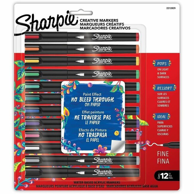 Sharpie / Expo / Prismacolor / Sanford Newell Brands / Sanford Sharpie / Expo / Prismacolor / Marker Shrp Finecreate 12 Count SAN2212829