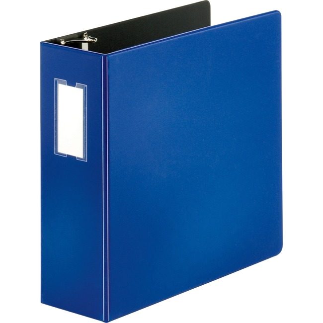 Business Source Binder Lblhldr Slant 4" Be BSN33119