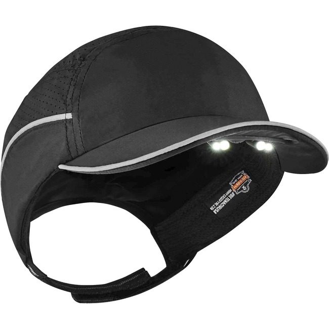 Ergodyne Bump Cap Lw W/Led Short Black EGO23368