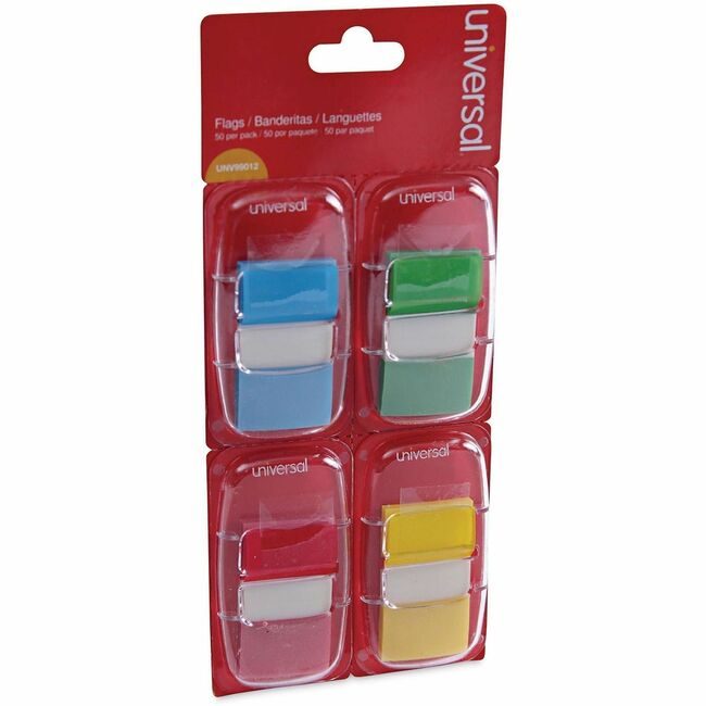 Universal Office Products Flag Page 1" 4AST 200 Each UNV99012