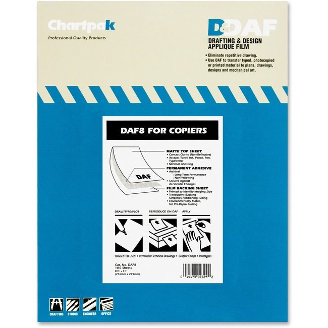 Chartpak Film Drafting Permanent CHADAF8