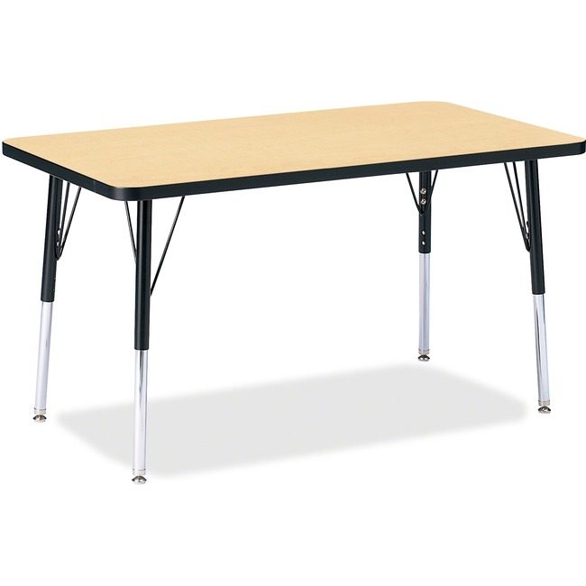 Jonti-Craft, Inc. Table Rectangle 24X36 Mp/Bk JNT6478JCA011
