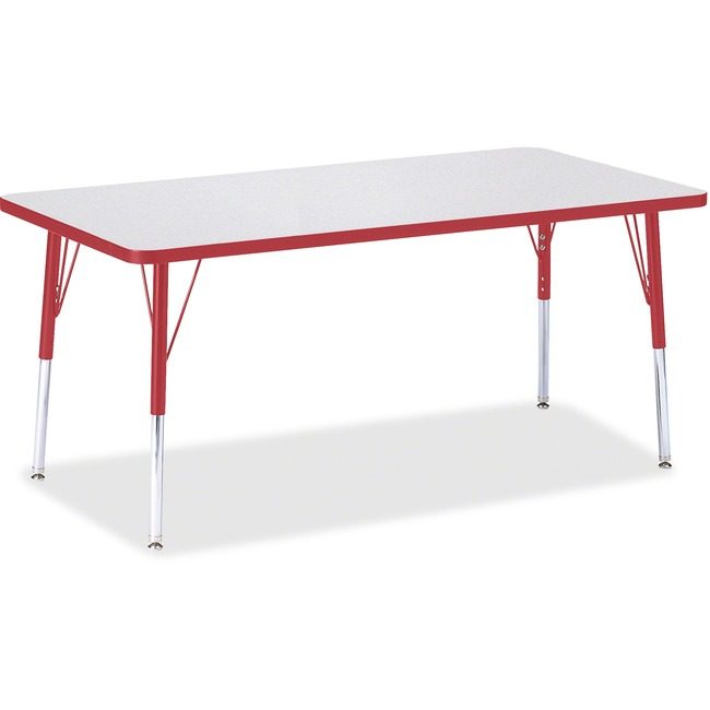 Jonti-Craft, Inc. Table Rectangle 30X60 Gy/Rd JNT6408JCA008