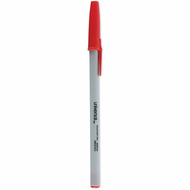 Universal Office Products Pen Ballpt Economy Medium Red UNV27412
