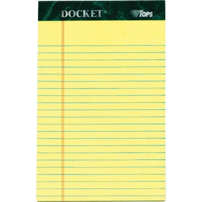 TOPS Products Pad Jr Lgl Dckt 5X8 12 Pack Ca TOP63350
