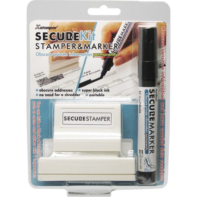 Shachihata / Xstamper Kit Stamp Secure Privacy Large XST35303