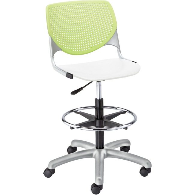 KFI Seating Poly Adj Stool W/Perf Bk KFIDS2300B14S8
