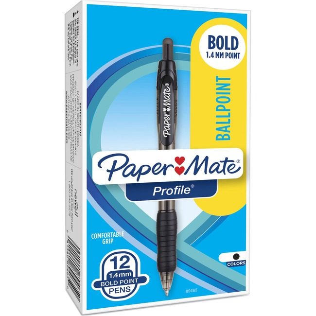 Newell Brands Paper Mate Pen Profile Retrct 1.4MM Black PAP89465A