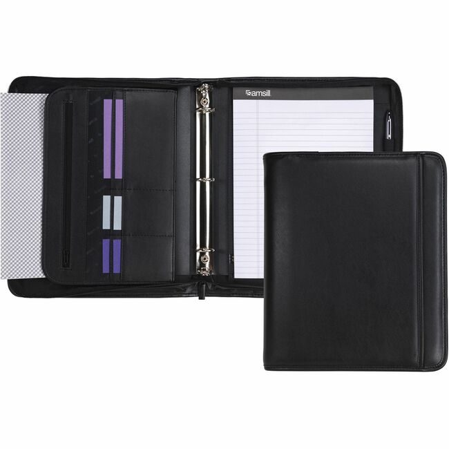 Samsill Binder Pro Zip Vinyl.Ltr Black SAM15650