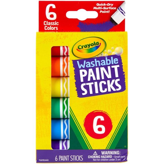 Crayola LLC 6CT WH PAINT STICKS CYO546207