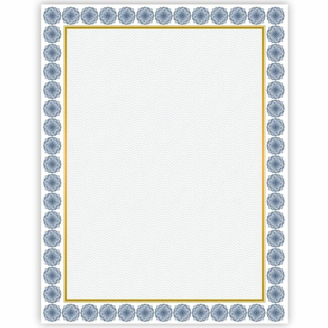 Geographics Certificates Foil Blue/Gld GEO48673