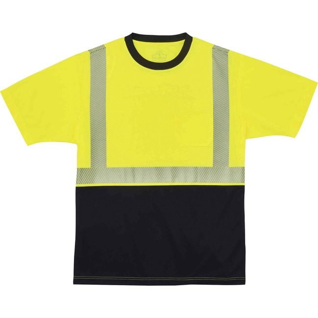 Ergodyne T-Shirt Black Front M Lime EGO22533