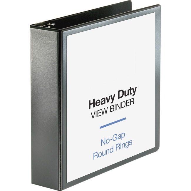 Business Source Binder View Round 2" Black BSN68020