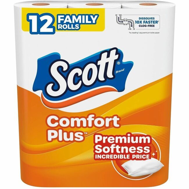 Kimberly-Clark Professional Kleenex / Scott / WypAll / Kimtech Toilet Paper C+ 12 KCC55211CT