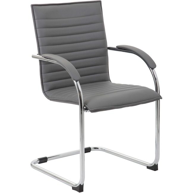 Boss Office Products Chair Guest Gray 2-PK BOPB9536GY2