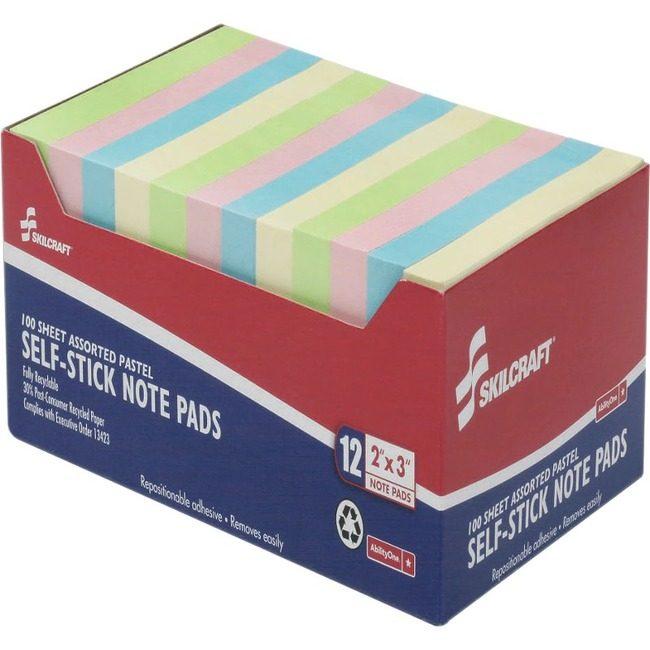 Varies / verify SKU SKU-LEVEL VERIFICATION REQUIRED Notepad Slfstk 2X3 12 Pack Assorted NSN3982660