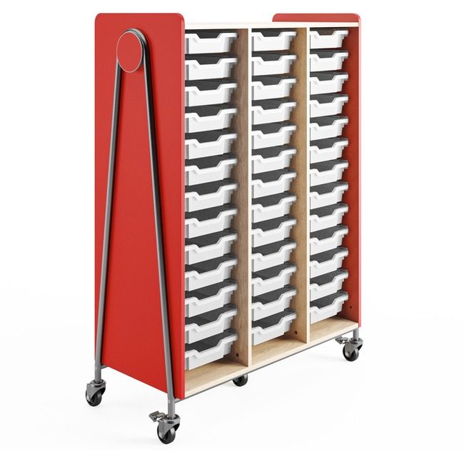 Safco Products Storage Mobile 60IN Red SAF3932RED