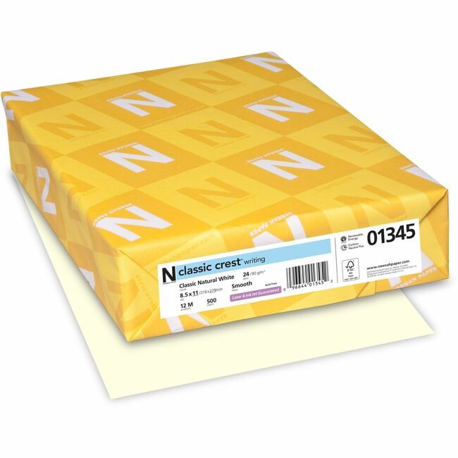 Neenah Paper Clsc Crst 24# Natwe NEE01345
