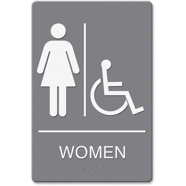 Identity Group Headline Signs Sign Wall Ada Wmn Hc Gray HDS4814