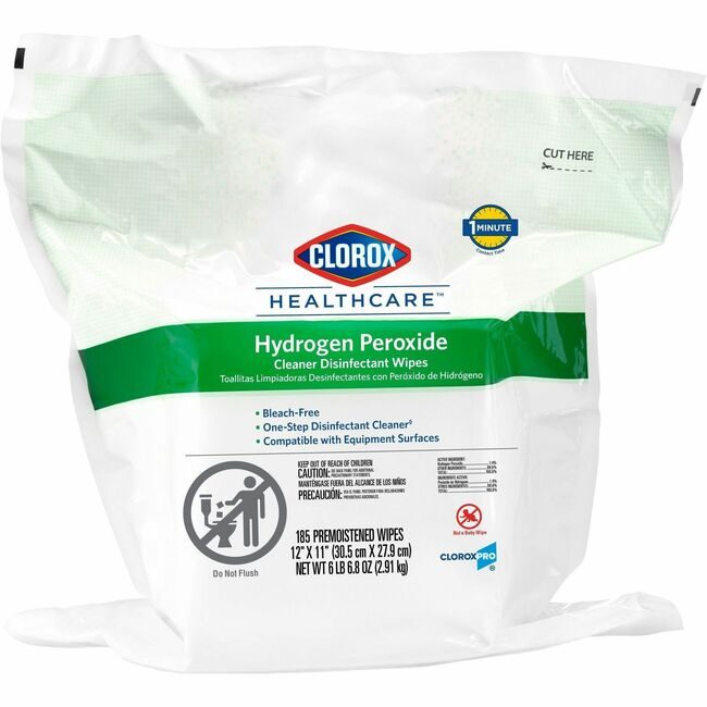 CloroxPro / Clorox The Clorox Company CloroxPro / Wipes Rfll Dsfct Hprx 185 Count CLO30827