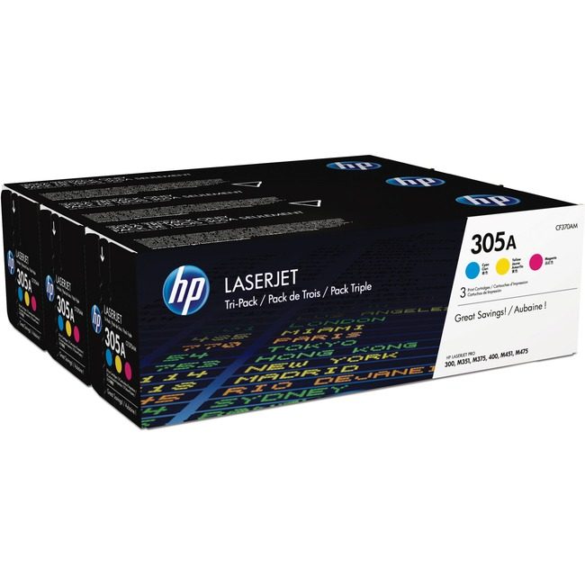 HP Inc. / Hewlett-Packard Crtdgs Lj Cyn Ma&Yw 305A HEWCF370AM