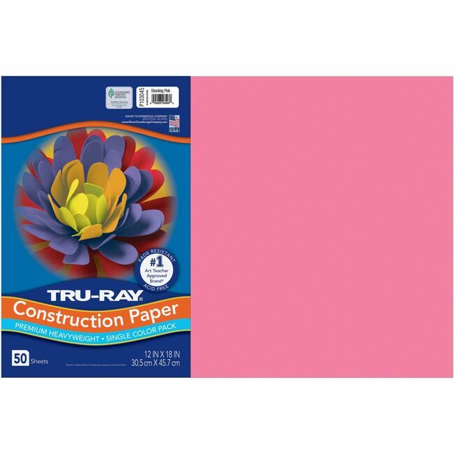 Pacon Corporation Paper Const 12X18 Skpk 50SH PAC103045