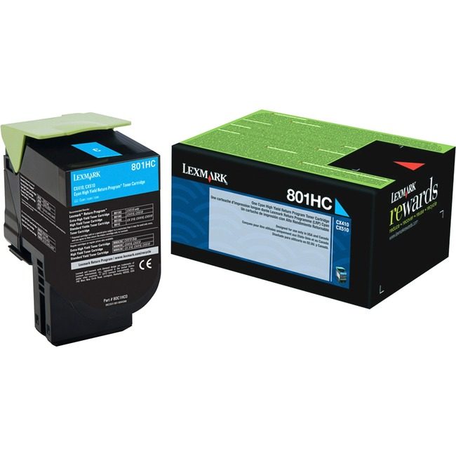Lexmark International Crtdg Tnr Rtnp Hy Cyn 801HC LEX80C1HC0