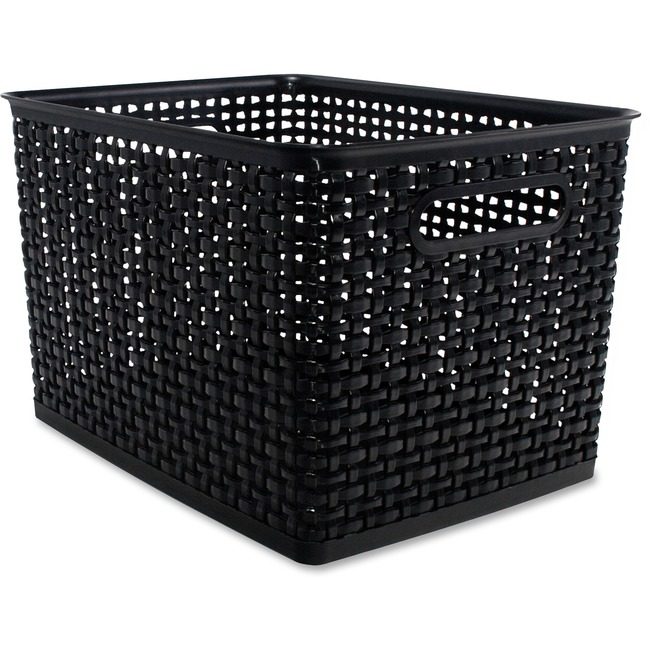 Advantus Corporation Bin Plastic Wve Lge 2/PK Black AVT40328