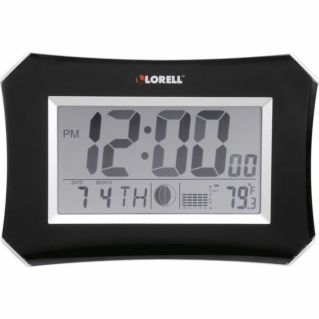 Lorell Clock Wall/Alarm Lcd 10" LLR60998