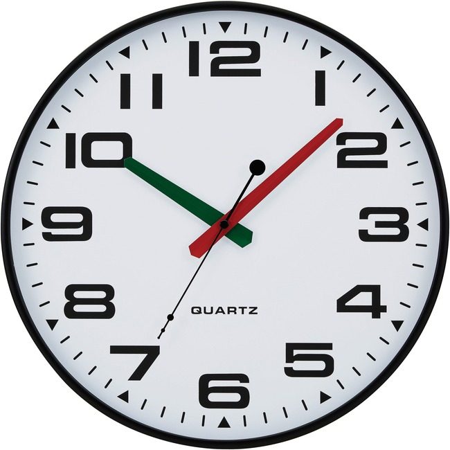 Victory Light, Ltd. Clock Silent 13" Slim Black VLUTC2388FE