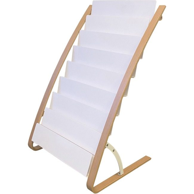 Alba Floor Display 8X2 White Steel ABADDEXPO8WBC
