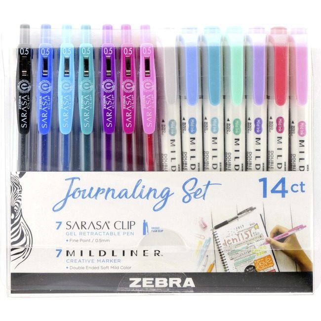 Zebra Pen Corporation Gel/Mrkr Journaling 14PC ZEB10014