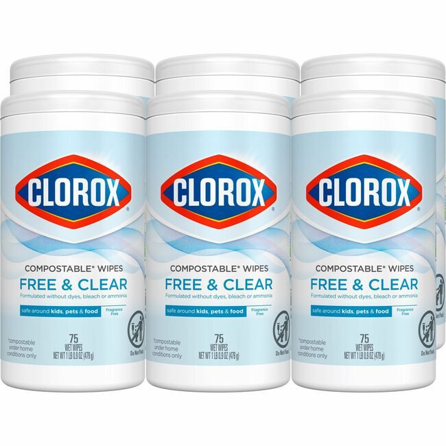 CloroxPro / Clorox The Clorox Company CloroxPro / Wipe Cmpstbl Ap Fre&Clr 75 CLO32486CT