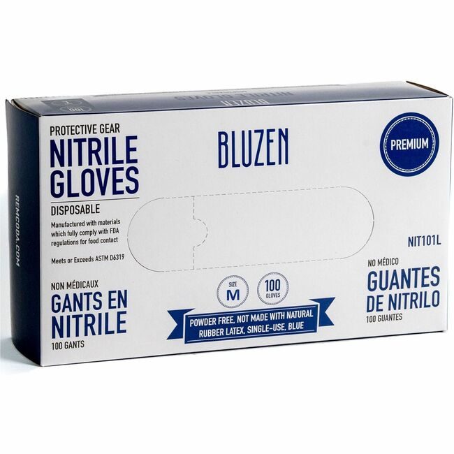 Remcoda LLC BluTable Gloves Nit Xtra Dispenser Bl Medium RMLNIT103M