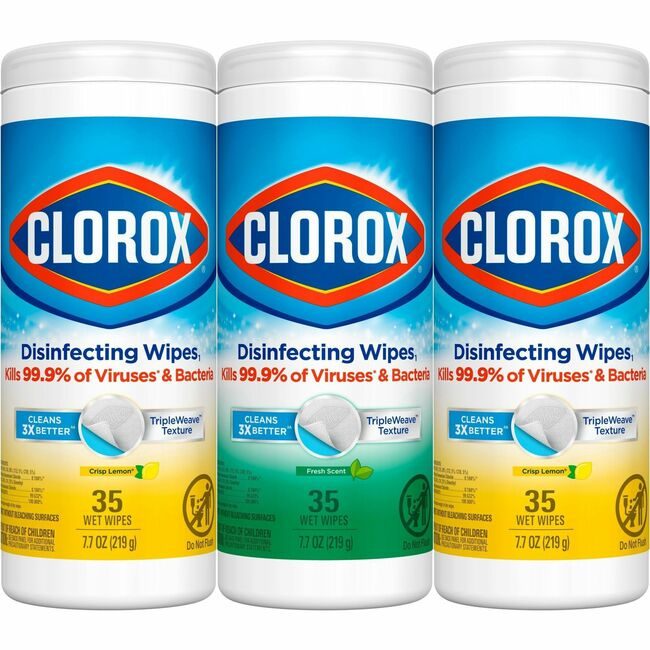 CloroxPro / Clorox The Clorox Company CloroxPro / Wipes Disinfecting 3 BT/PK CLO30112