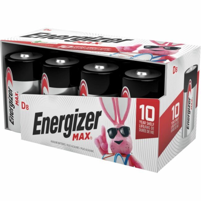 Energizer / Eveready Energizer Holdings / Eveready Battery Alka D 8 Pack Engzr EVEE95FP8