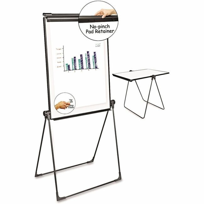 Universal Office Products Easel Ftbar 28.5X37.5 Black UNV43030