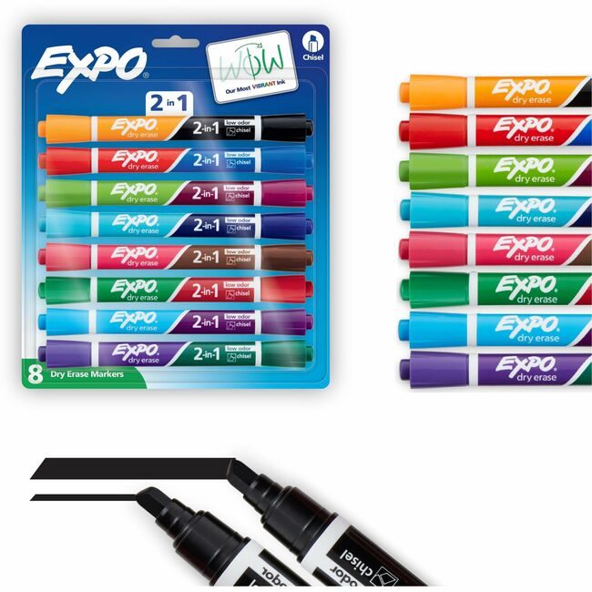 Sharpie / Expo / Prismacolor / Sanford Newell Brands / Sanford Sharpie / Expo / Prismacolor / Marker Dual Chisel 8 Pack SAN1944658A