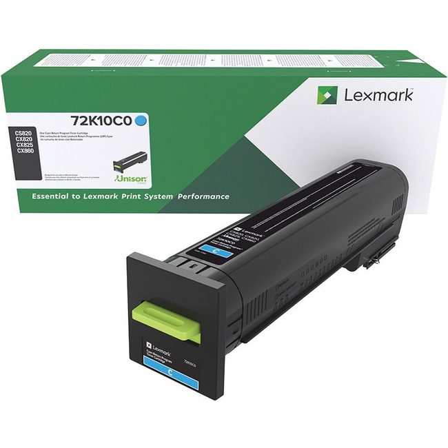 Lexmark International Crtdg Tnr CX820 Cyn 8K Rtn LEX72K10C0