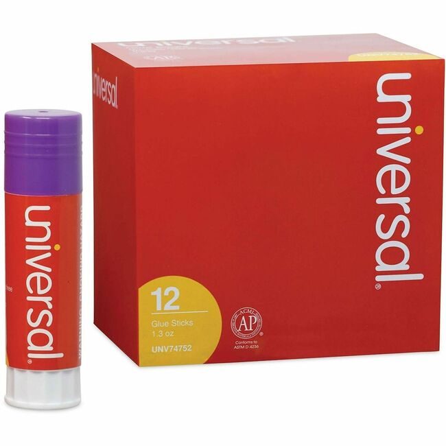 Universal Office Products Glue Stck 1.30OZ Pe 12/PK UNV74752